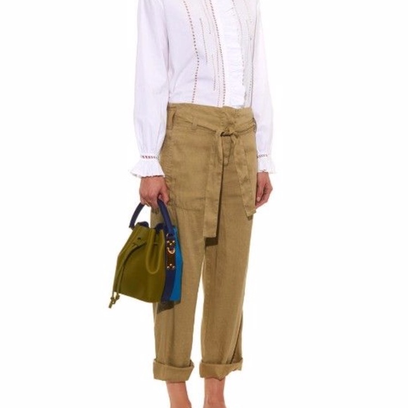 ISABEL MARANT ÉTOILE Saris Crochet-Panel Top - Picture 2 of 7